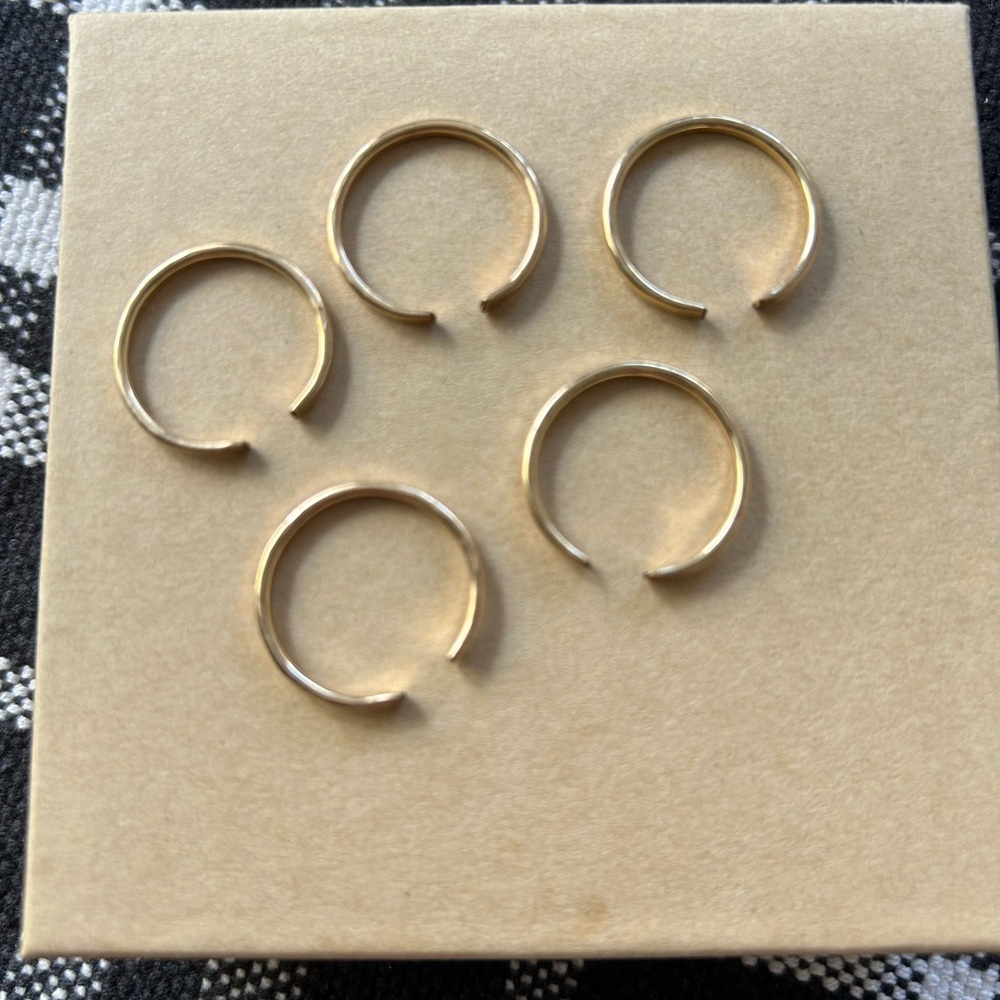 Gold Filled Open Stacking Rings - image 2